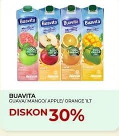 Promo Harga Buavita Fresh Juice Mango, Guava, Apple, Orange 1000 ml - Yogya