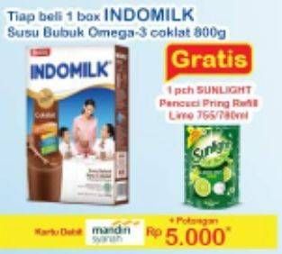 Promo Harga INDOMILK Susu Bubuk Cokelat 800 gr - Indomaret