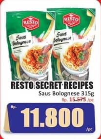 Promo Harga Resto Secret Recipes Sauce Bolognese 315 gr - Hari Hari
