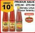Promo Harga INDOFOOD/ DEL MONTE Sauce 270-275ml  - Giant