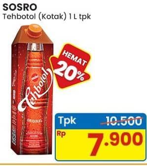 Promo Harga Sosro Teh Botol Original 1000 ml - Indomaret