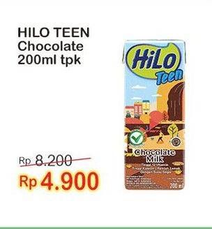 Promo Harga Hilo Teen Ready To Drink Chocolate Milk 200 ml - Indomaret