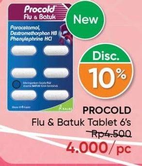 Promo Harga PROCOLD Obat Sakit Flu Dan Batuk 6 pcs - Guardian