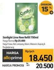 Promo Harga Sunlight Pencuci Piring Jeruk Nipis 100 700 ml - Carrefour