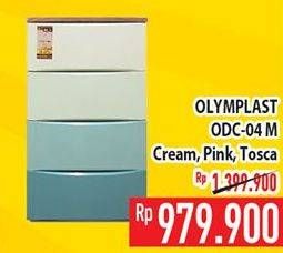 Promo Harga OLYMPLAST Rak Serbaguna Cream, Pink, Tosca  - Hypermart