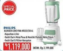 Promo Harga PHILIPS HR2221/00 | Series 5000 Blender Core 2liter  - Hypermart
