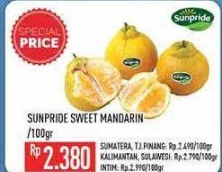 Promo Harga SUNPRIDE Sweet Mandarin per 100 gr - Hypermart