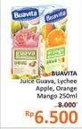 Promo Harga BUAVITA Fresh Juice Guava, Lychee, Orange, Apple, Mango 250 ml - Alfamidi