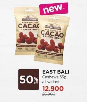 Promo Harga EAST BALI CASHEW Snack Kacang All Variants 35 gr - Watsons