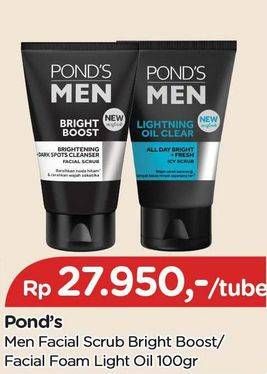 Harga Pond's Men Facial Wash/Scrub