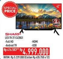 Promo Harga SHARP 2T-C42BG1i | Full HD Android TV 42"  - Hypermart