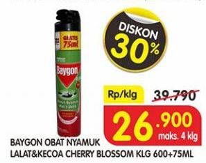 Promo Harga BAYGON Insektisida Spray Cherry Blossom 675 ml - Superindo