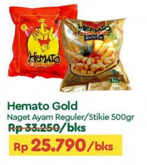Promo Harga Hemato Gold Nugget Ayam, Stikie 500 gr - TIP TOP