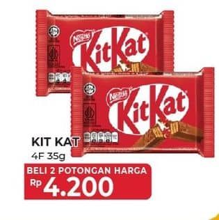 Promo Harga Kit Kat Chocolate 4 Fingers 35 gr - Yogya