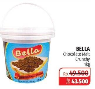 Promo Harga BELLA Pasta Chocolate Malt Crunchy 1000 gr - Lotte Grosir