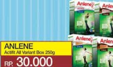 Promo Harga Anlene Actifit Susu High Calcium All Variants 250 gr - Yogya