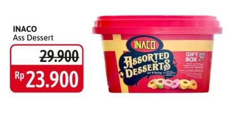 Promo Harga INACO Assorted Desserts 40 pcs - Alfamidi
