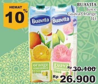 Promo Harga BUAVITA Fresh Juice Guava, Orange 1000 ml - Giant