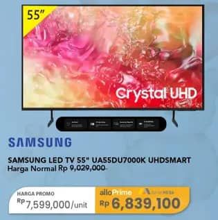 Promo Harga Samsung UA55DU7000K UDH Smart TV  - Carrefour