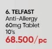 Promo Harga Telfast Anti-Allergy 60mg Tablet 10 pcs - Guardian