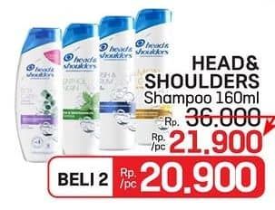 Promo Harga Head & Shoulders Shampoo 160 ml - LotteMart