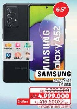 Promo Harga SAMSUNG Galaxy A52  - Lotte Grosir