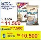 Promo Harga Luwak White Koffie Original, 3 Rasa per 10 sachet 20 gr - Indomaret