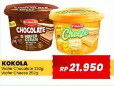 Promo Harga Kokola Wafer Cream Chocolate, Cheeze 252 gr - Yogya