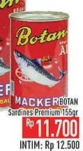 Promo Harga Botan Sardines Premium In Tomato Sauce 155 gr - Hypermart