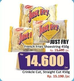 Promo Harga Just Fry French Fries Shoestrings 450 gr - Hari Hari