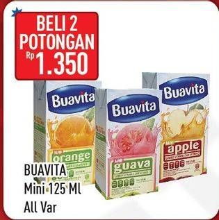 Promo Harga BUAVITA Fresh Juice All Variants, Mini per 2 box 125 ml - Hypermart