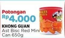 Promo Harga KHONG GUAN Assorted Biscuit Red Mini 650 gr - Alfamart