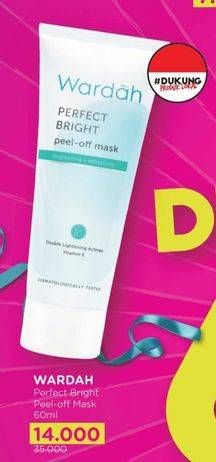 Promo Harga Wardah Perfect Bright Peel Off Mask 60 ml - Watsons