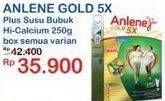Promo Harga ANLENE Gold Plus 5x Hi-Calcium All Variants 250 gr - Indomaret