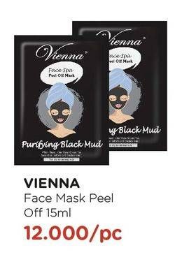 Promo Harga VIENNA Face Mask Purifying Black Mud 15 ml - Watsons