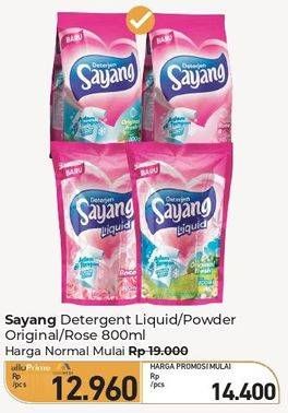 Promo Harga Sayang Detergent Liquid/Powder  - Carrefour