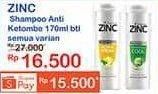 Promo Harga ZINC Shampoo All Variants 170 ml - Indomaret