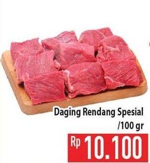 Promo Harga Daging Rendang Sapi Spesial per 100 gr - Hypermart