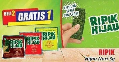 Promo Harga RIPIK HIJAU Nori 3 gr - Hari Hari