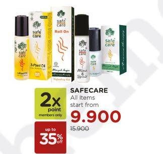 Promo Harga SAFE CARE Minyak Angin Aroma Therapy All Variants  - Watsons
