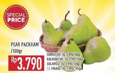 Promo Harga Pear Packham per 100 gr - Hypermart