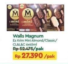 Promo Harga Walls Magnum Mini Almond, Classic Almond, Classic Almond White per 6 pcs 45 ml - TIP TOP