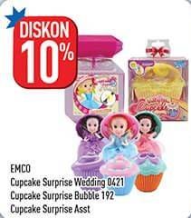 Promo Harga EMCO Cupcake Suprise Wedding, Gelato, Princess  - Hypermart