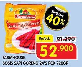 Promo Harga Farmhouse Sosis Sapi Goreng 720 gr - Superindo