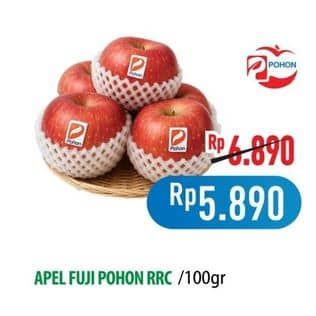 Promo Harga Apel Fuji RRC Pohon per 100 gr - Hypermart