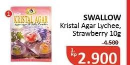 Promo Harga SWALLOW Kristal Agar Lychee, Strawberry 10 gr - Alfamidi