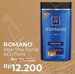 Promo Harga ROMANO Men Shampoo Force Anti Dandruff 170 ml - Alfamart