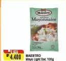 Promo Harga Maestro Mayonnaise Light 100 gr - Alfamart