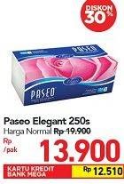 Promo Harga PASEO Facial Tissue Elegant 250 pcs - Carrefour