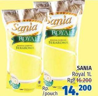 Promo Harga SANIA Minyak Goreng Royale 1 ltr - LotteMart
